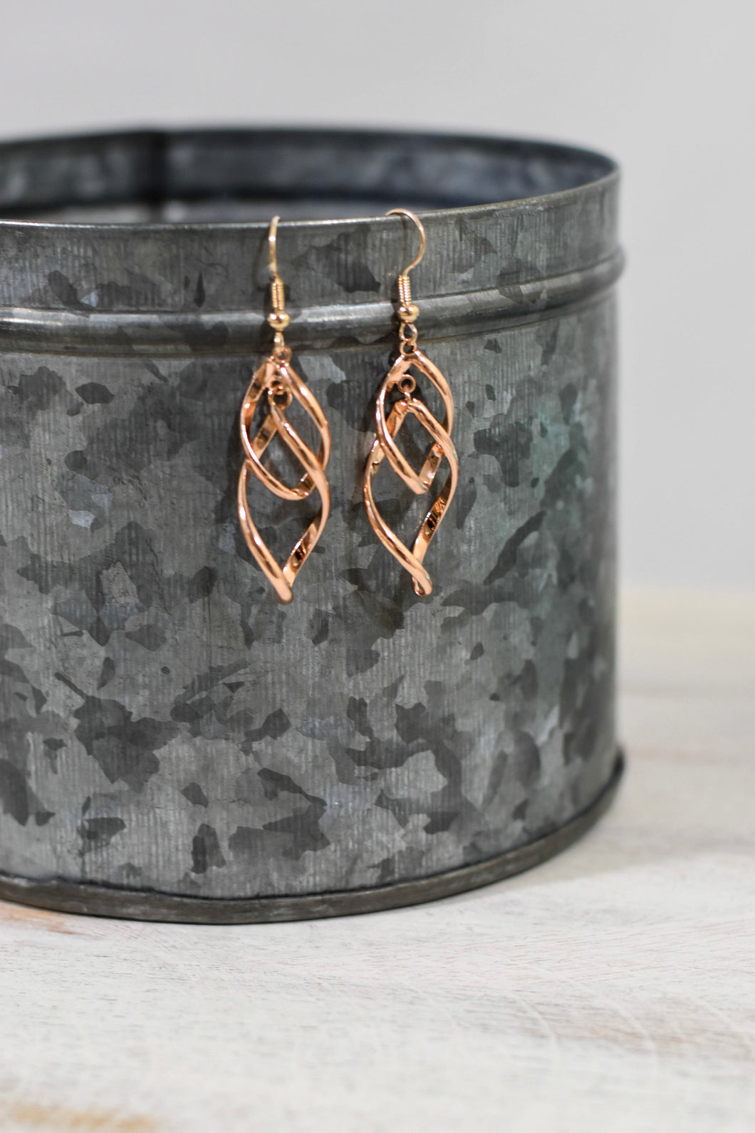 Double-Twist Dangle Earrings